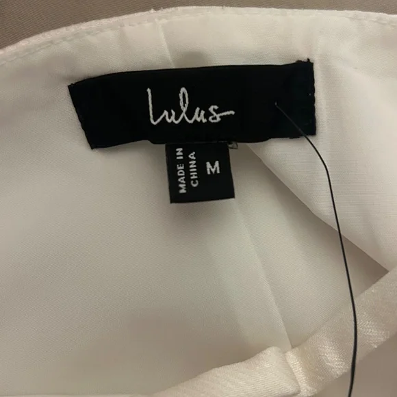 Lulus Sophisticated Selection White Sleeveless Backless Mini Dress - Size M - Picture 2 of 6